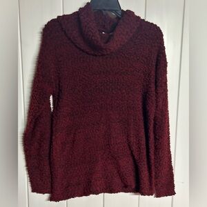 Jessica Simpson Maroon Cowl Neck Sweater